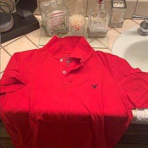 Men’s American eagle polo red medium